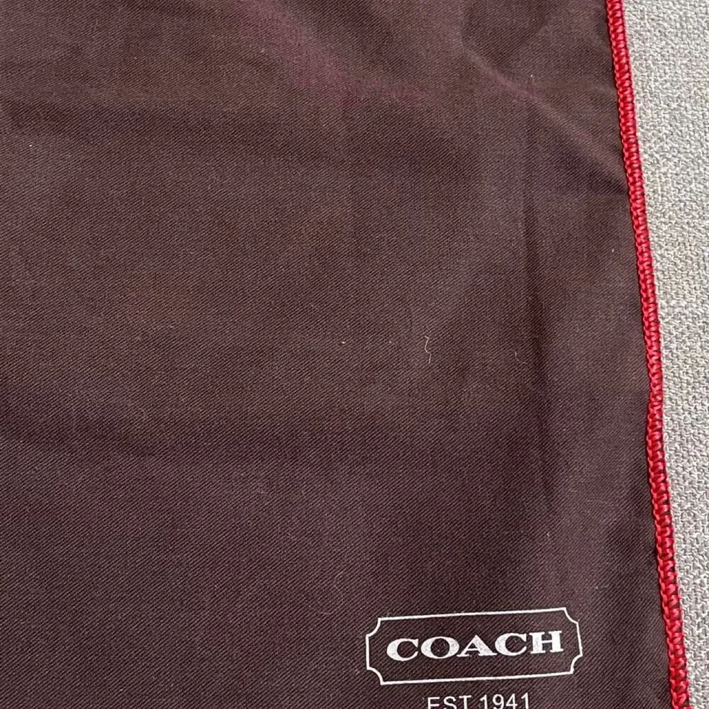 Coach brown burgundy